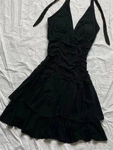Punk Vintage 90s Korea Dress Sweet Girl High Waist Slim Gothic Harajuku Y2k Short Halter Dress